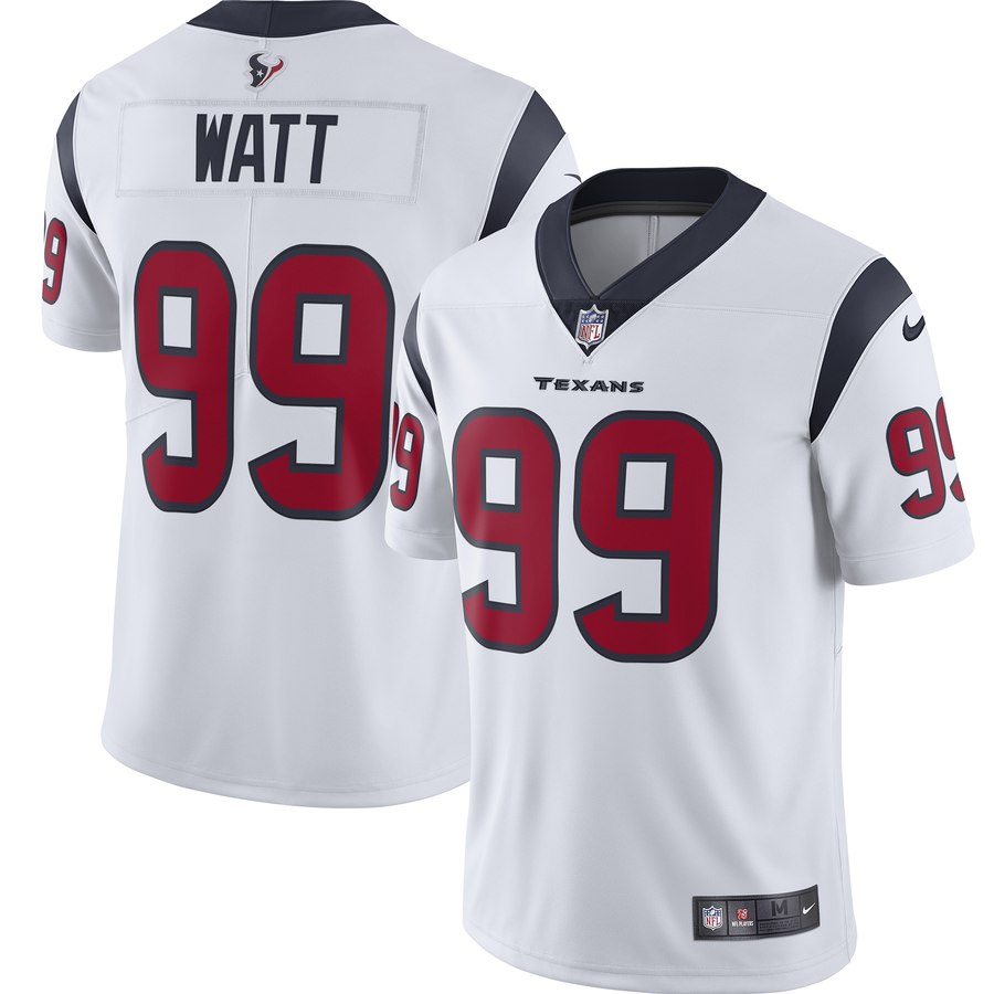 Men's Houston Texans #99 J.J. Watt 2019 White Vapor Untouchable Limited Stitched NFL Jersey